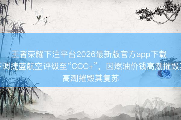 王者荣耀下注平台2026最新版官方app下载 标普下调捷蓝航空评级至“CCC+”，因燃油价钱高潮摧毁其复苏